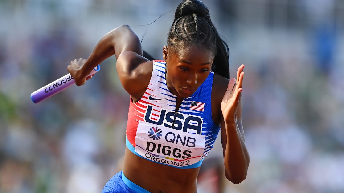 The Olympics run in Talitha Diggs' family, but she's charting her own ...