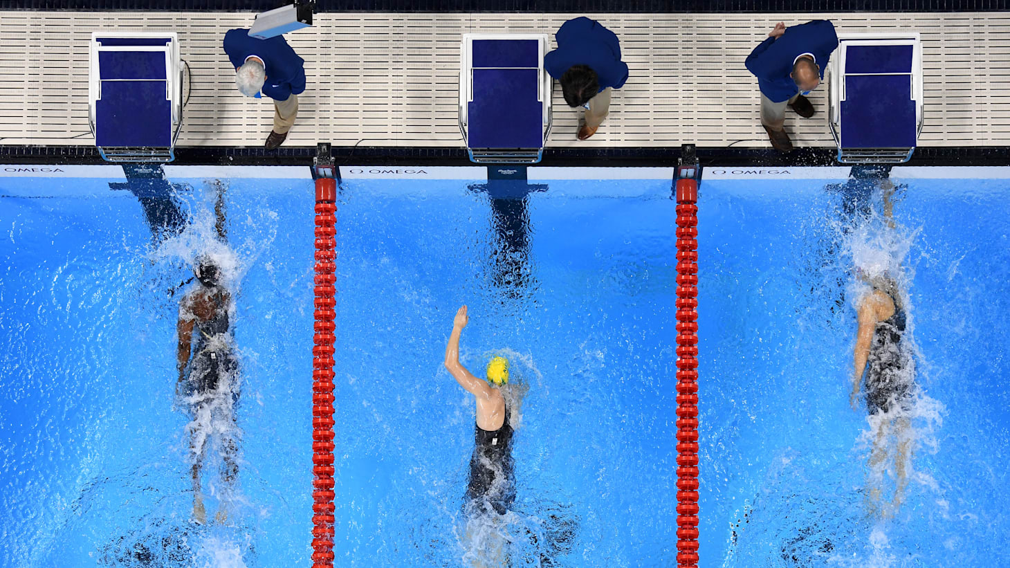 Manuel and Oleksiak both touched the wall in 52.70 seconds