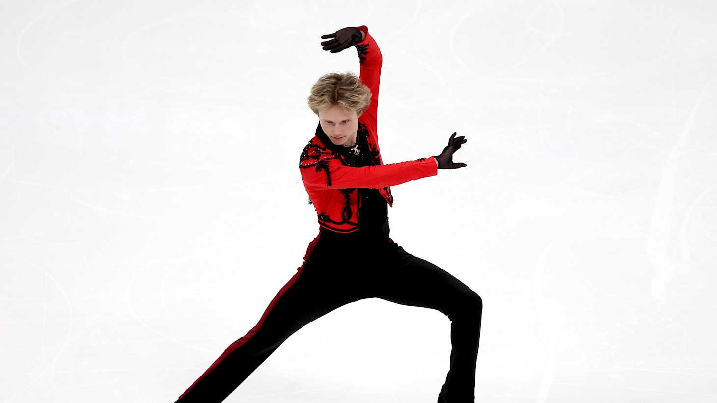 lia Malinin skates in the Men's Short Program