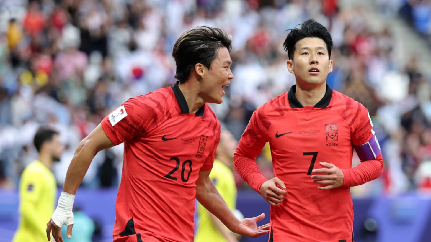 Oh Hyeongyu & Son Heungmin (KOR) men's football forwards