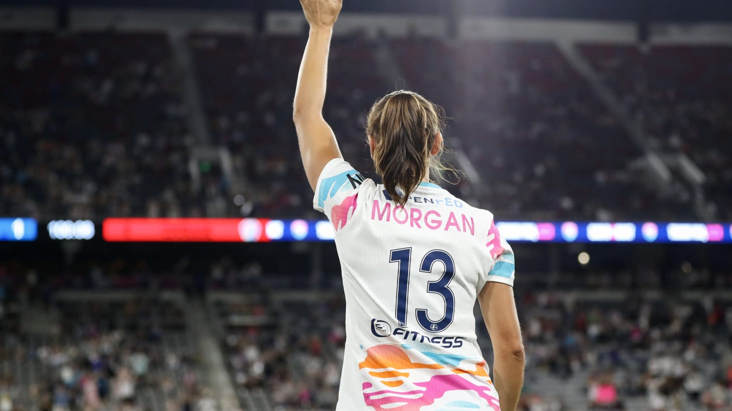 Alex Morgan wearing the No 13 for San Diego Wave FC