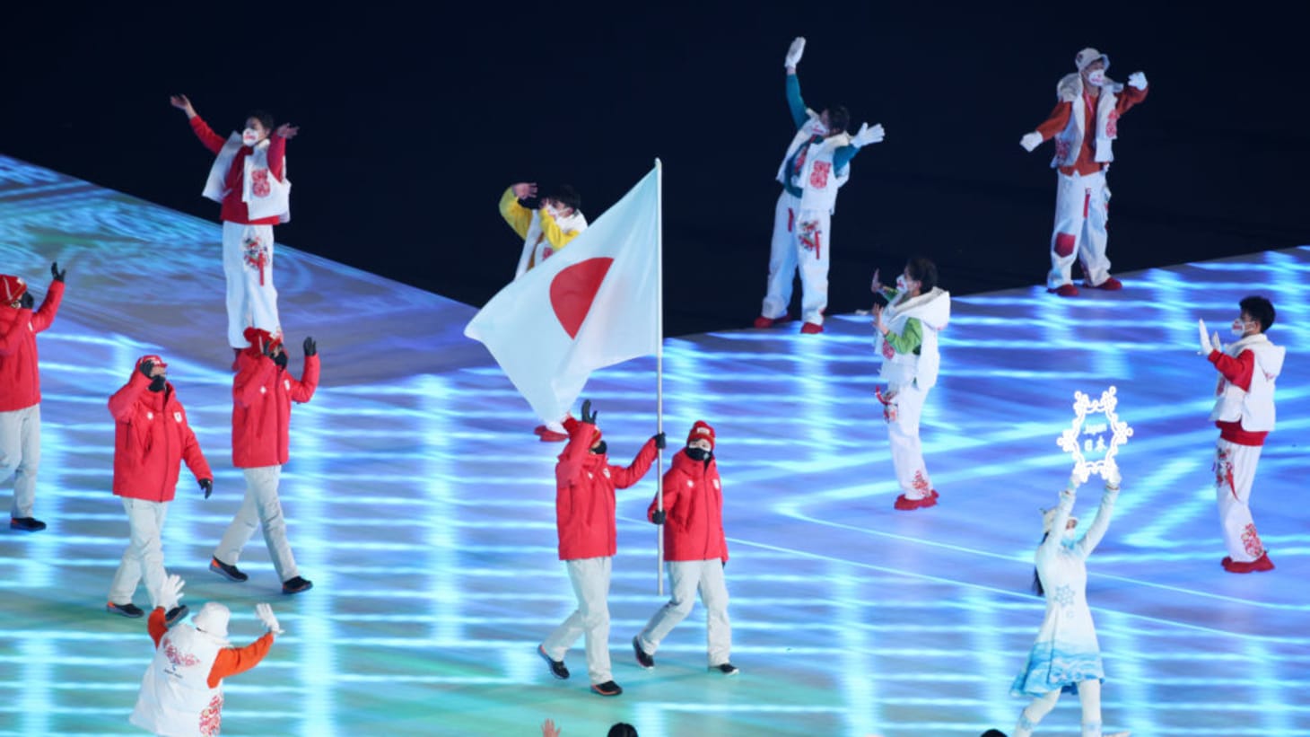 冬季長野オリンピック　大回転ポール旗 1998年冬季長野オリンピック スキー大回転競技ポール旗