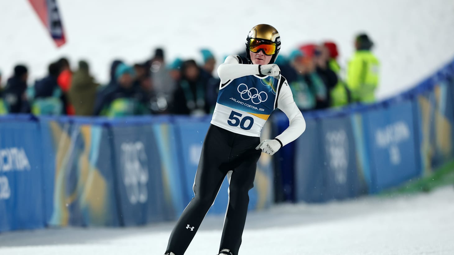 Winter Olympics 2026: Domen Prevc flies to ski jumping large hill ...