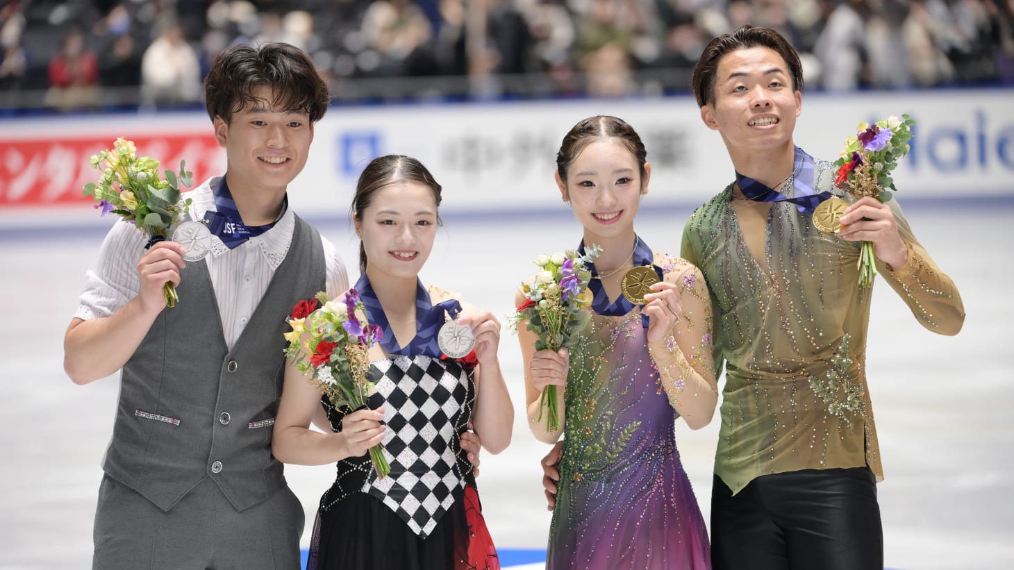 フィギュアスケート“ゆなすみ”が2大会ぶり優勝 三浦が前日に左肩脱臼の