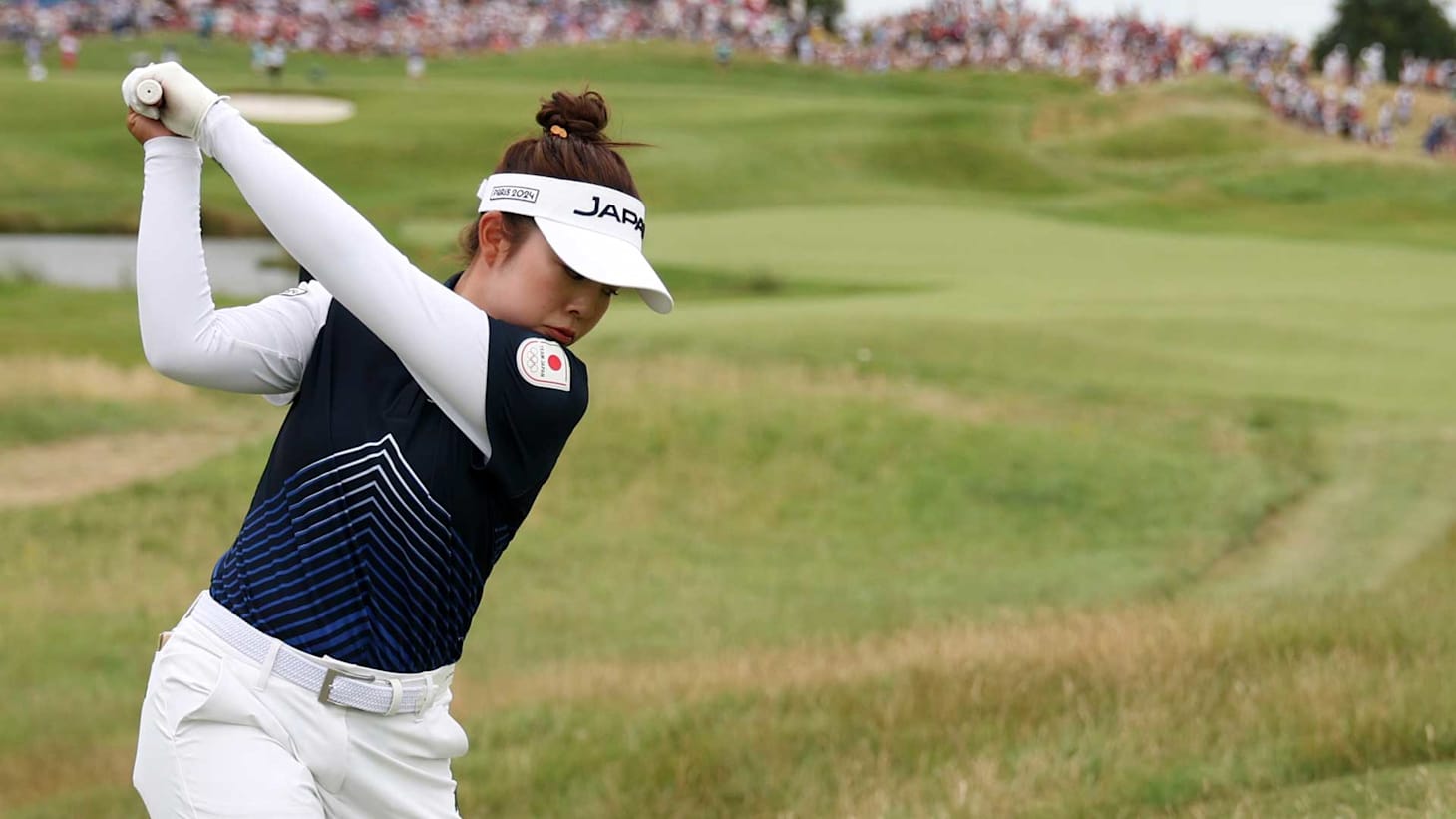 山下美夢有「今日もショットが安定」首位と2打差3位Tに浮上｜パリ2024