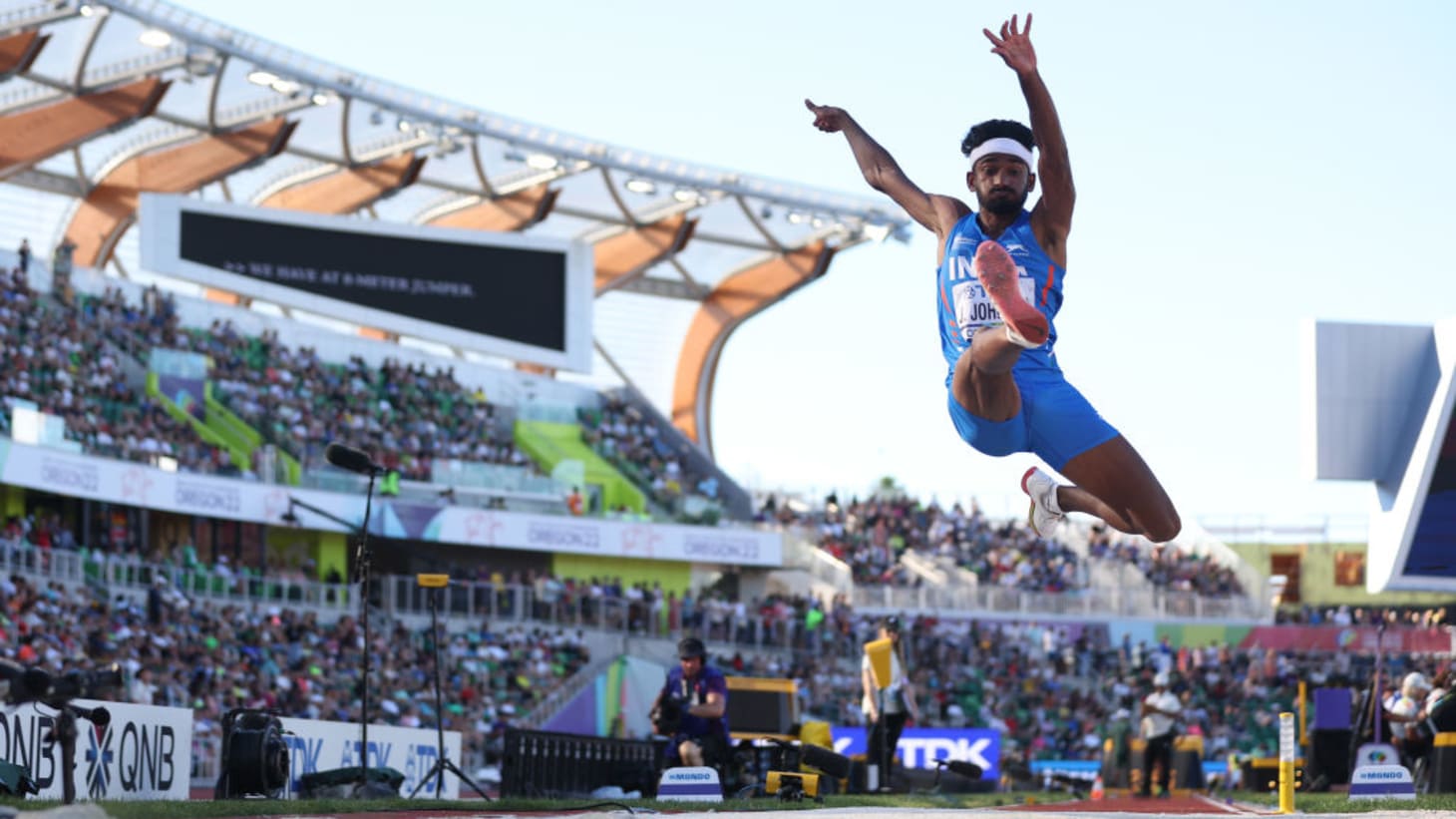 Jeswin Aldrin wins long jump event at Bern athletics 2023