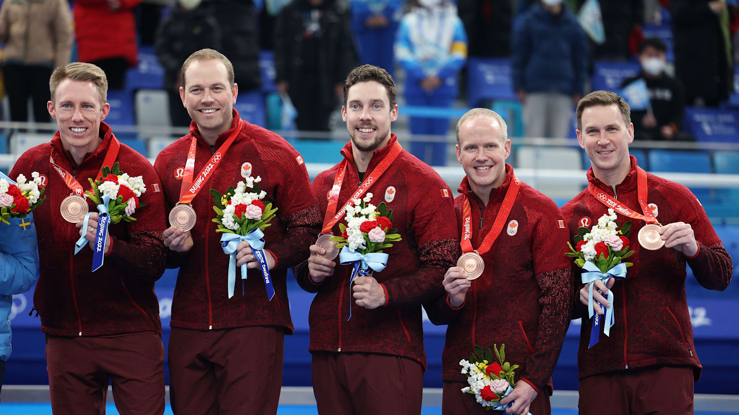 Team Gushue: Emotional arrival for curling bronze medallists back in Canada