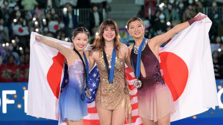 フィギュアスケート中井亜美が日本勢トップの2位「予想をはるかに