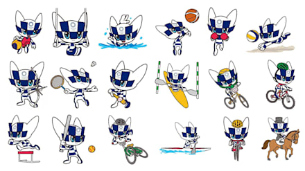 Tokyo 2020 unveils mascot images representing Olympic sports and