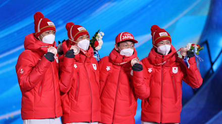 ノルディック複合・グンダーセン方式団体ラージヒル/4x5km決勝 - 日本