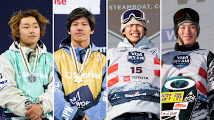 スノーボード男子ビッグエア／スロープスタイル 日本代表選手を一挙 