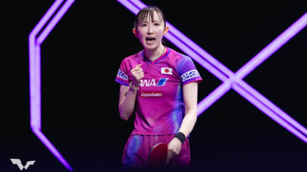 たなかJP早い物勝ち様　蓋 早田ひな 「私の方が最後ラッキーが何本かあった」2回戦で張本美和