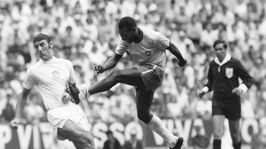 Pele has scored 12 goals in 14 matches at the FIFA World Cup.