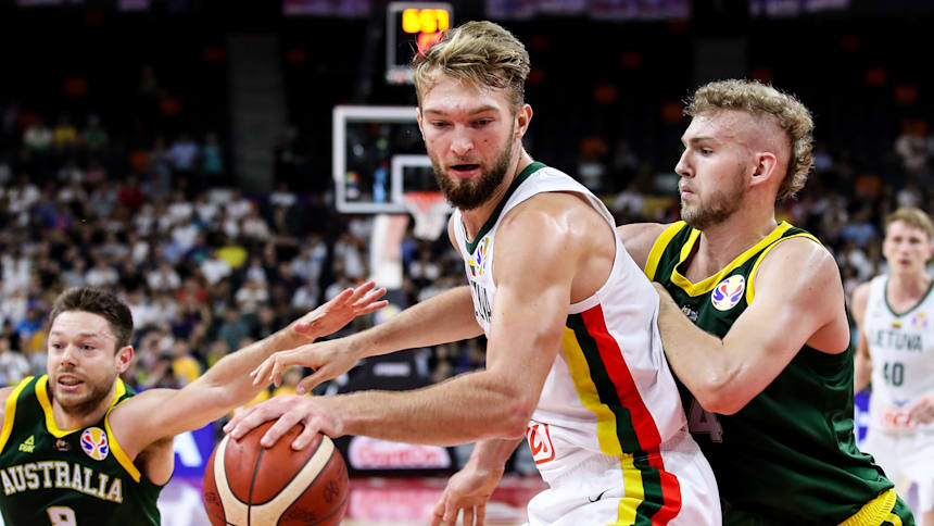 Domas Sabonis, con la selección de Lituania en el Mundial de baloncesto de 2019