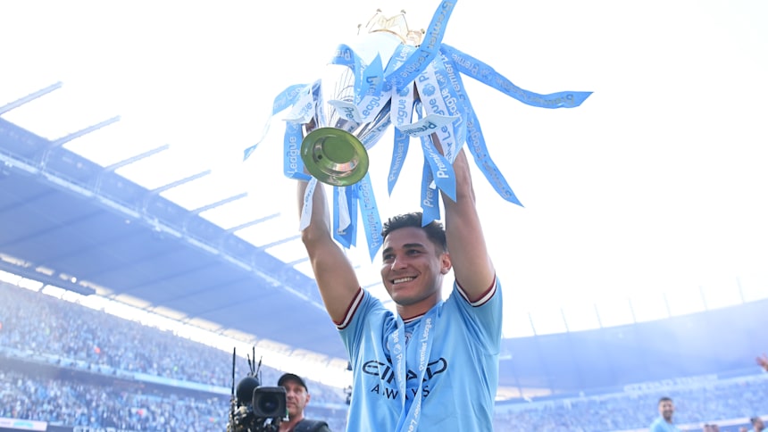 Premier League winner Julian Alvarez. 