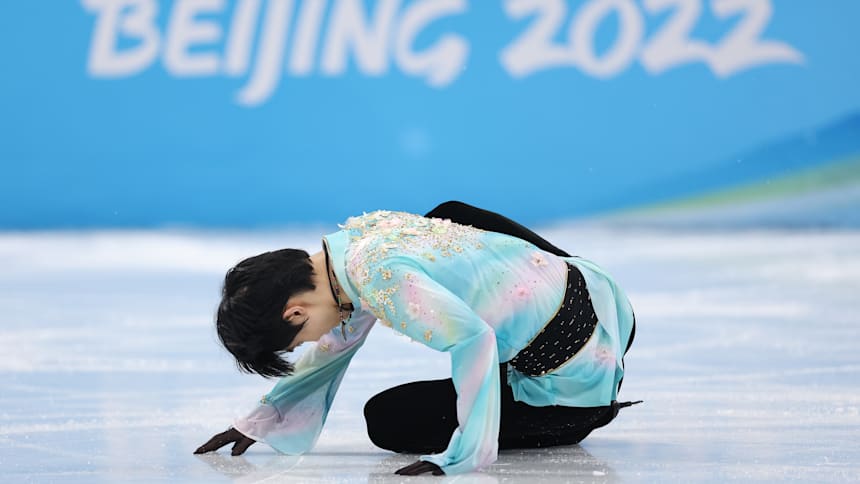 Hanyu Yuzuru finished fourth at Beijing 2022.