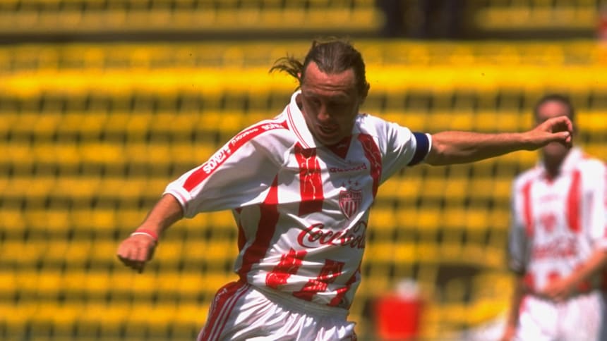 El ecuatoriano Alex Aguinaga, durante su paso por el Necaxa mexicano