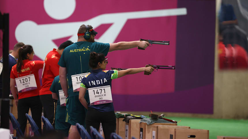 La prueba por equipos mixtos de tiro con pistola de aire comprimido a 10 metros se estrenó en los Juegos Olímpicos de Tokio 2020