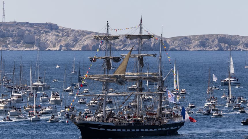 The Belem arrives in Marseille 