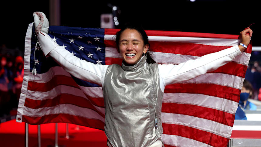 Lee Kiefer wins women's individual foil gold at Tokyo 2020