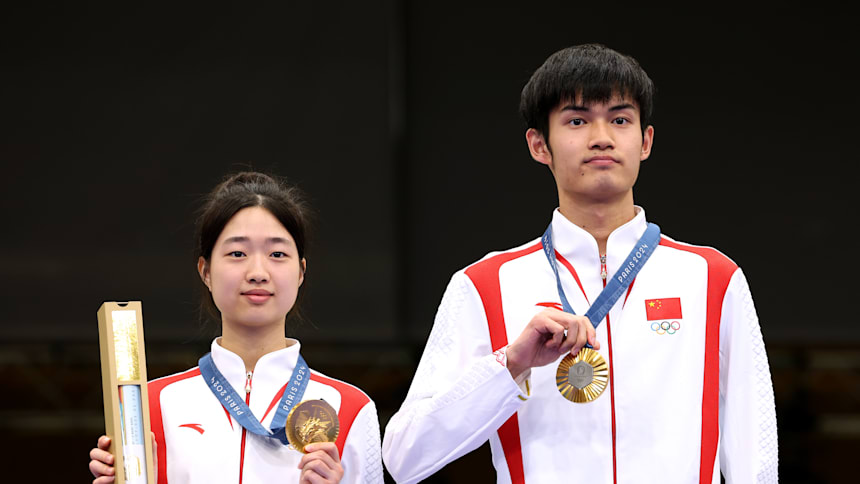 黃雨婷和盛李豪斬獲2024年巴黎奧運(yùn)會(huì)首金