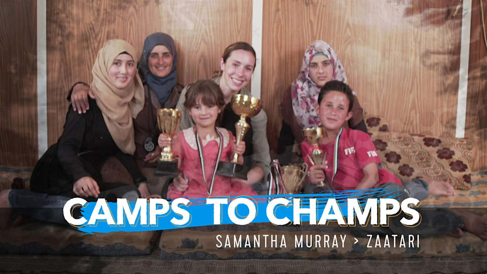 Des olympiens à la rencontre des réfugiés pour la série Camps to Champs d'Olympic Channel