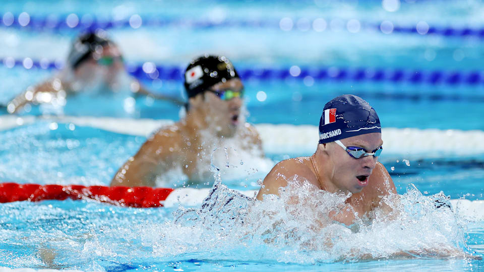  Leon Marchand of Team France 