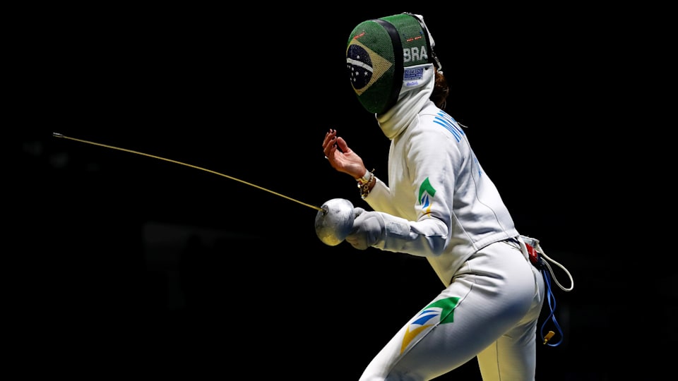 Nathalie Moellhausen na Esgrima dos Jogos Olímpicos Rio 2016