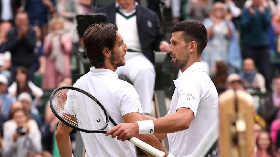 Lorenzo Musetti vs Novak Djokovic - Wimbledon 2024 - Tennis