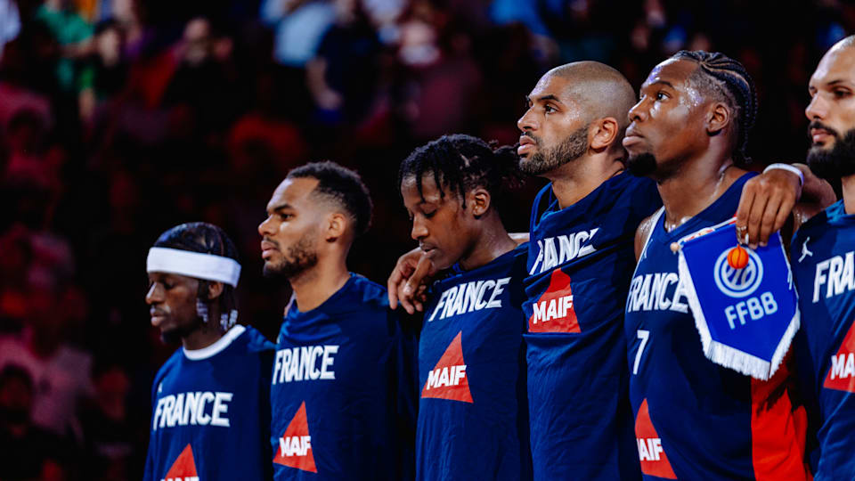 French Basketball National Team ahead of the 2023 FIBA World Cup