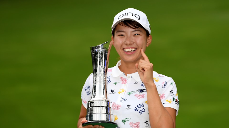○渋野日向子 直筆サイン/写真 シブコ 2019AIG全英女子オープン