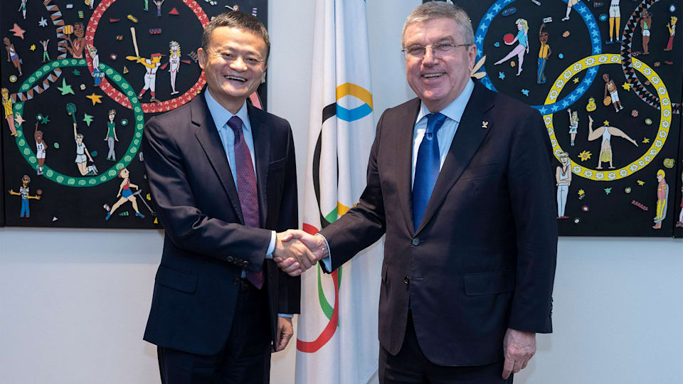 IOC welcomes Alibaba Executive Chairman Jack Ma to Lausanne 