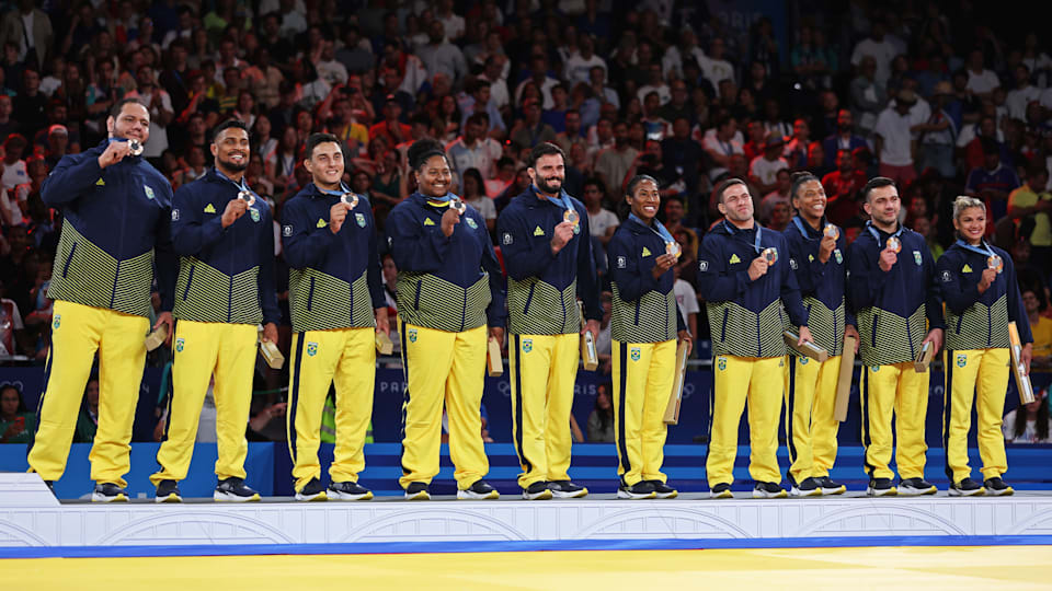 Brasil é bronze por equipes mistas no judô nos Jogos Olímpicos Paris 2024:  veja frases dos atletas