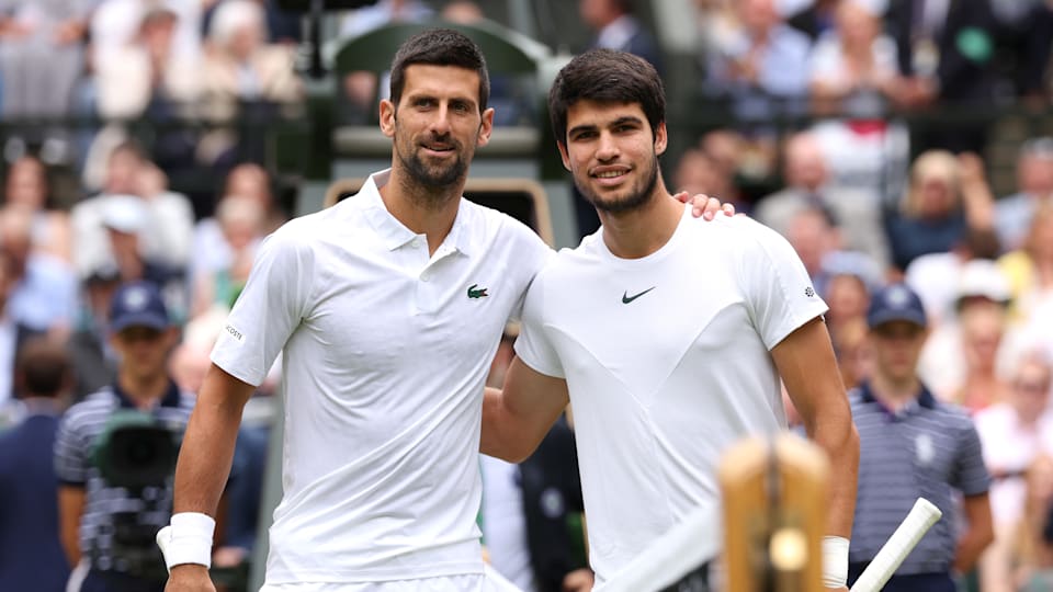 Novak Djokovic and Carlos Alcaraz