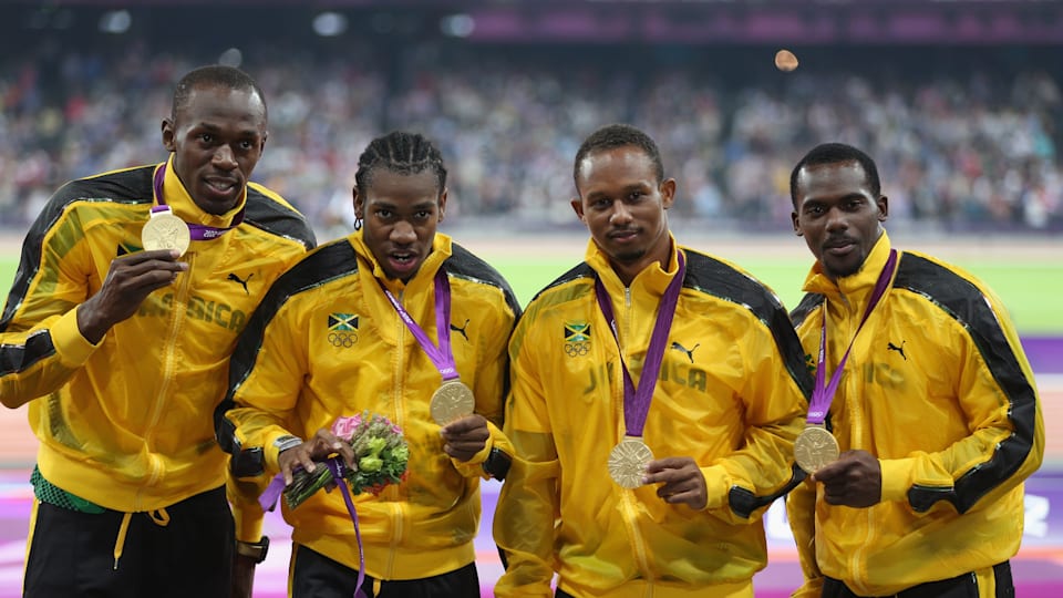Usain Bolt won the 4x100m gold at London 2012.