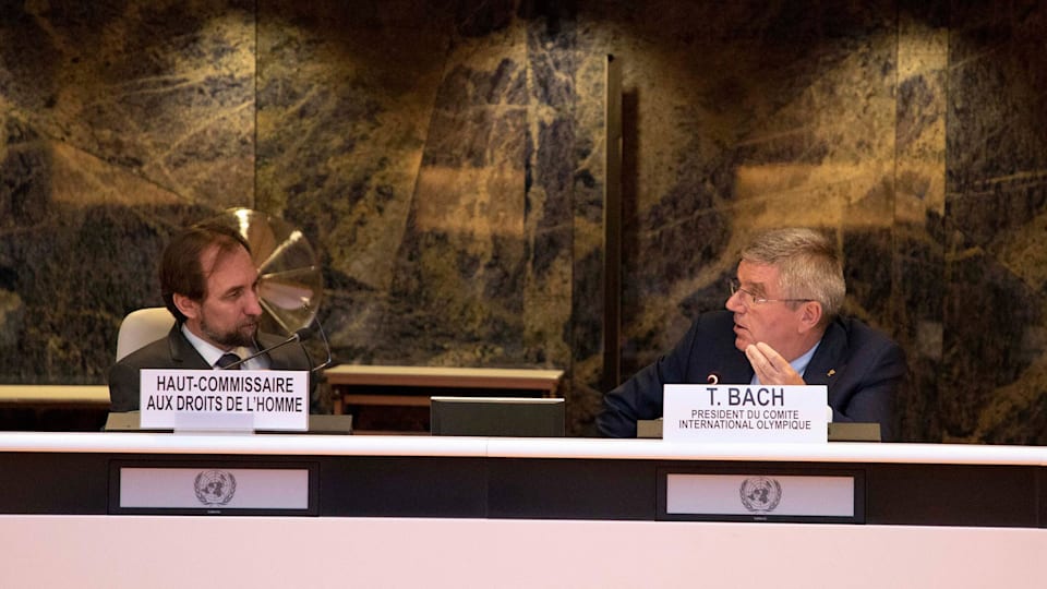 Le président du CIO se joint au haut-commissaire des Nations Unies aux droits de l'homme pour célébrer l'anniversaire de la Déclaration des droits de l'homme