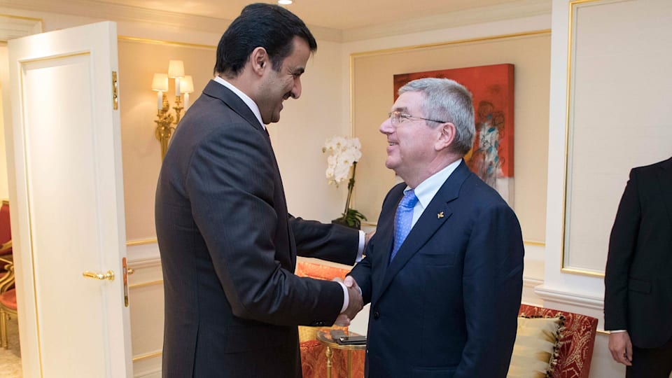 IOC President meets Emir of Qatar in New York