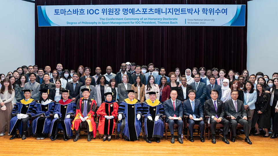 IOC President Thomas Bach awarded honorary doctorate from Seoul National University