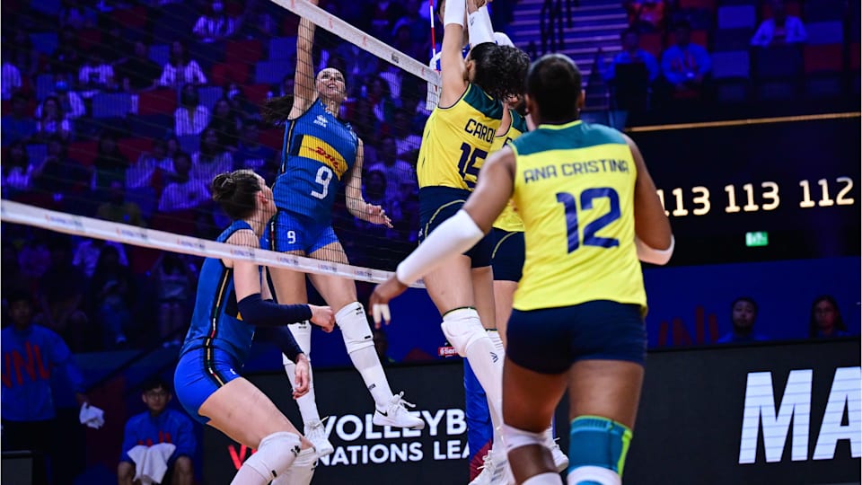 Italy - Brazil volleyball - Nations League 2024 Women