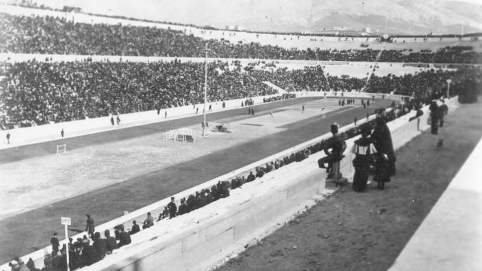 The Panathenaic Stadium during the Athens 1896 Olympic Games (Photo: IOC)