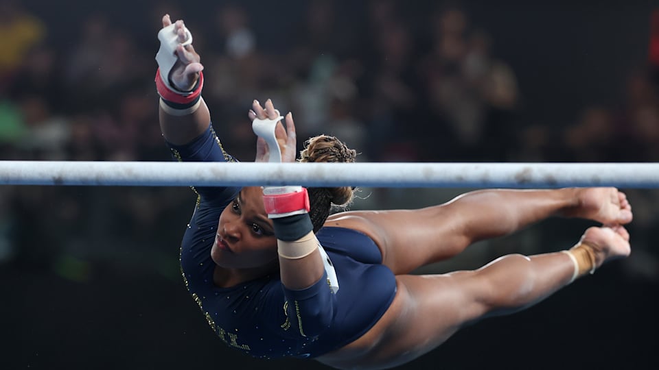 Gymnastics, FIG World Challenge Cup 2025 Rebeca Andrade takes uneven