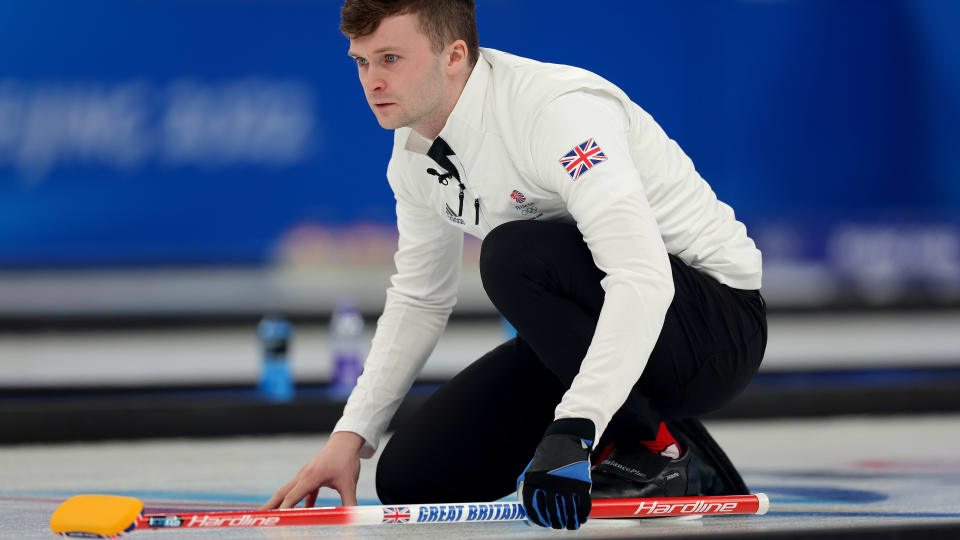 Bruce Mouat of Team GB curling?