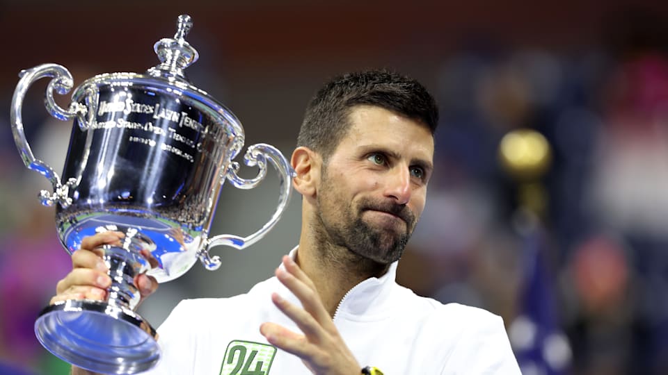 Novak Djokovic currently sits in first position on the Men's Tennis ATP Rankings.