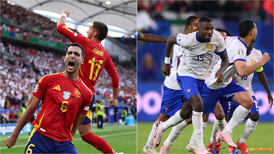 【限定製作】 EURO2024準決勝・スペイン対フランス丨放送予定一覧！テレビ 記念グッズ