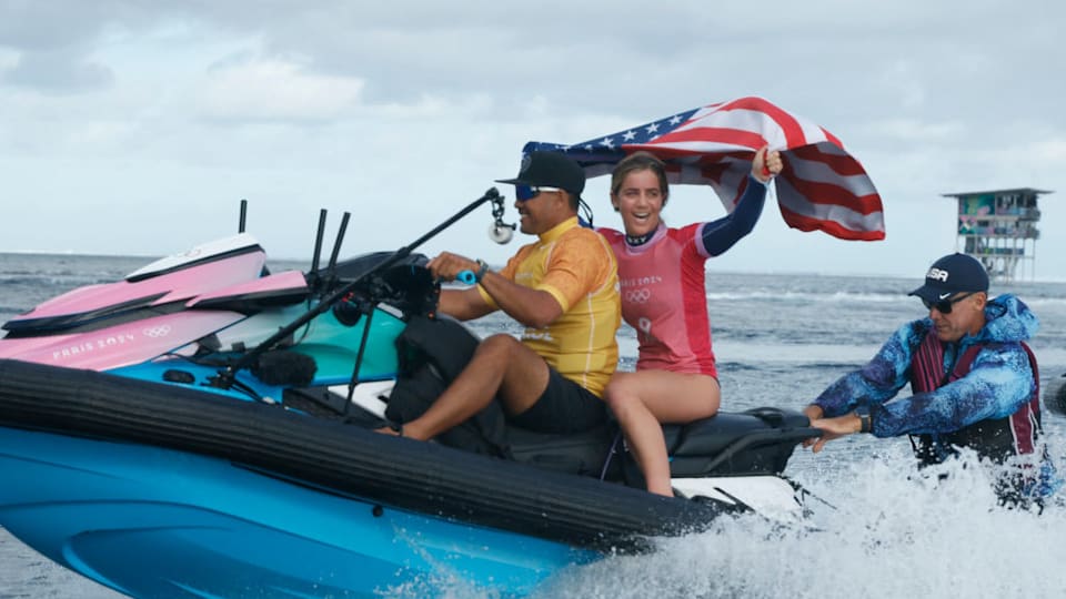 Paris 2024 surfing All women’s results, as USA's Caroline Marks wins