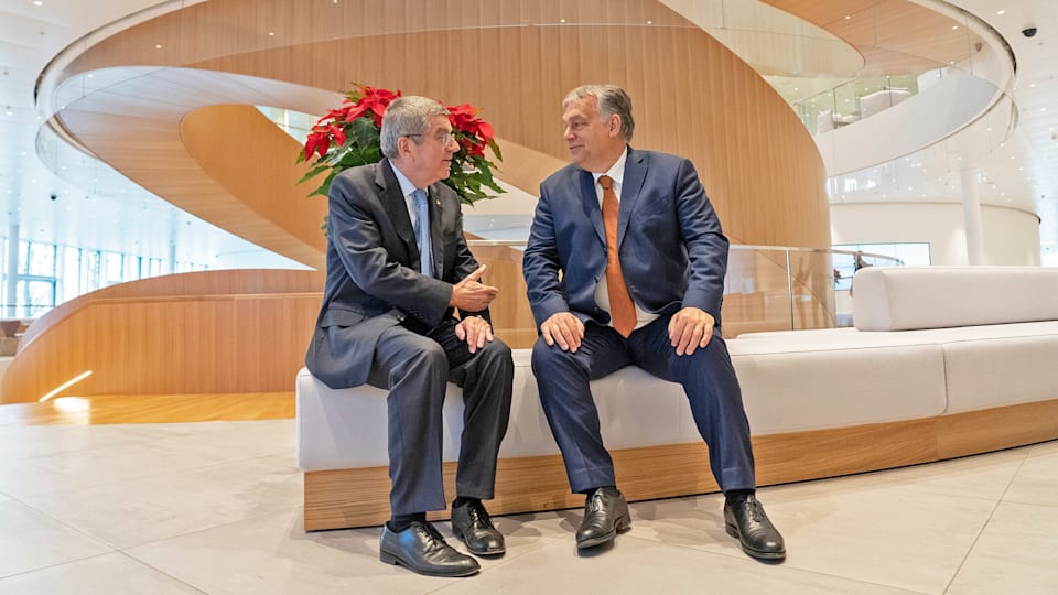 IOC President welcomes Hungarian Prime Minister Orbán to Olympic House