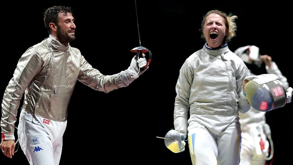 Luigi Samele e Olga Kharlan - Scherma - Tokyo 2020