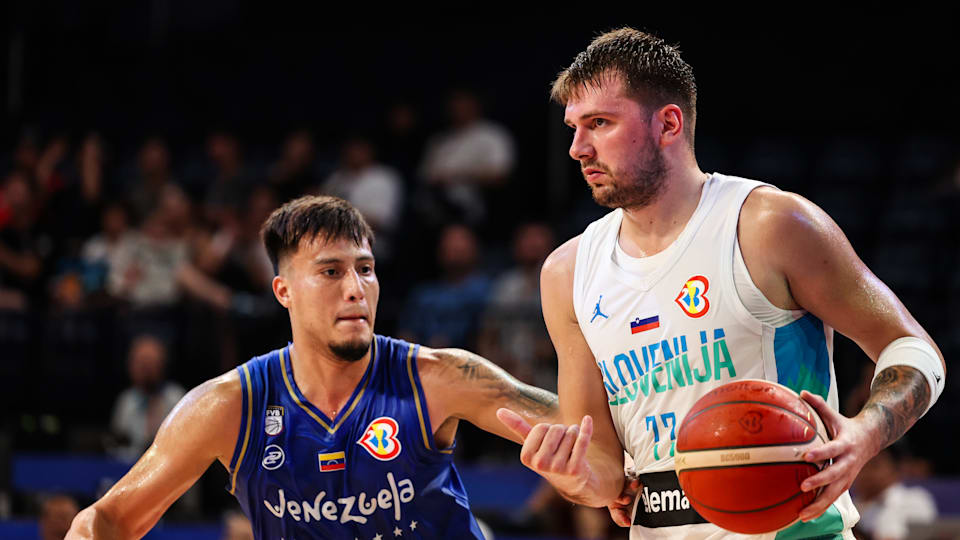Luka Doncic lights up the arena in World Cup debut 