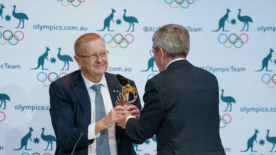IOC President joins praise for John Coates as he stands down as President of the Australian Olympic Committee