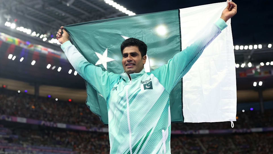 Arshad Nadeem brings out Champions Trophy 2025 trophy ahead of New ...